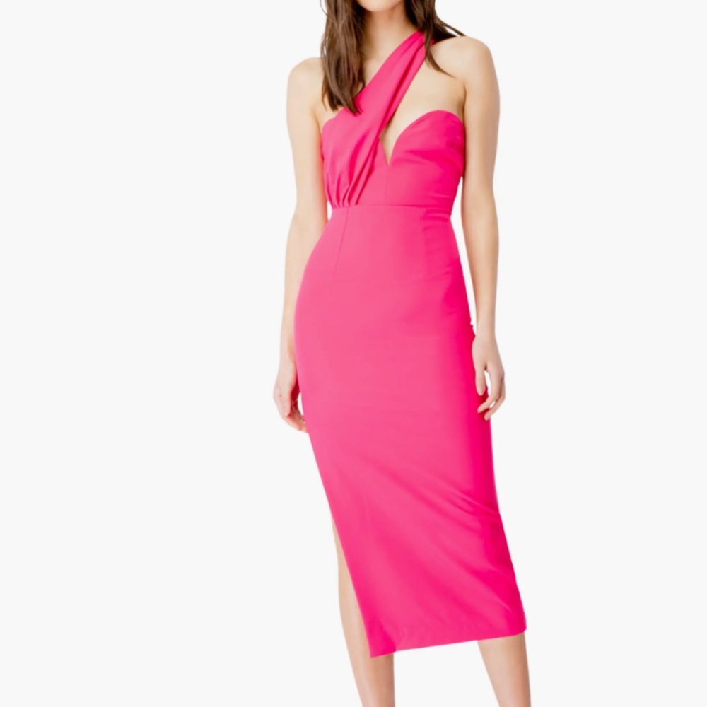 Bardot Lorella Midi Dress in Candy Pink Size Small (US 4)
